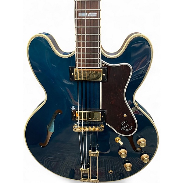 Used Epiphone Sheraton II Midnight Sapphire Hollow Body Electric Guitar