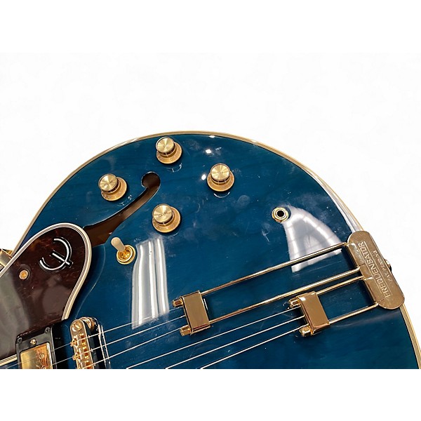 Used Epiphone Sheraton II Midnight Sapphire Hollow Body Electric Guitar