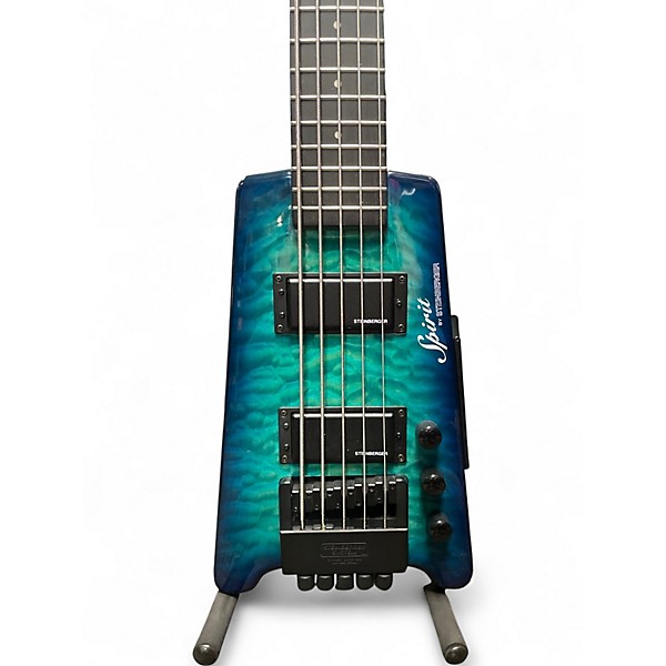 Used Spirit QT25 BLUE Electric Bass Guitar