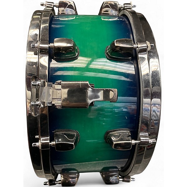 Used ddrum 13X7 Dominion Snare Blue Green Burst Drum