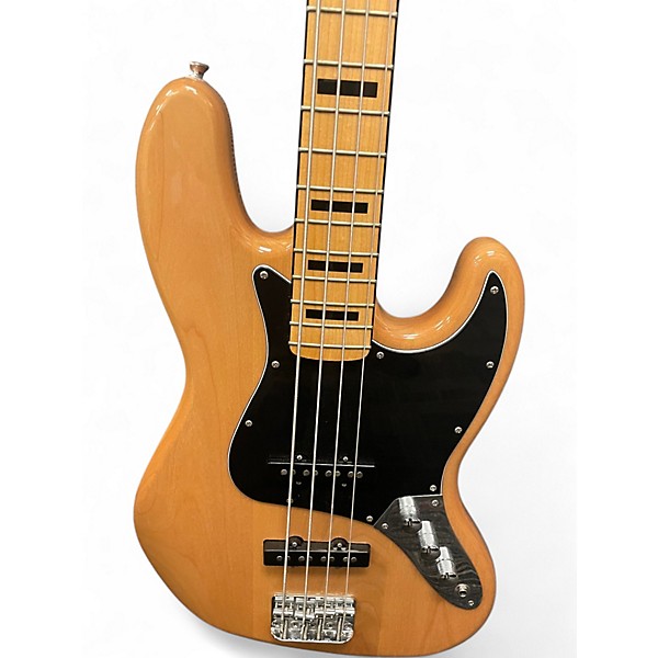 Used Squier Classic Vibe 70s Jazz Bass Natural Electric Bass Guitar