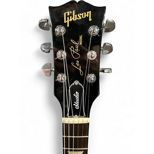 Used Gibson Les Paul Studio Black Solid Body Electric Guitar