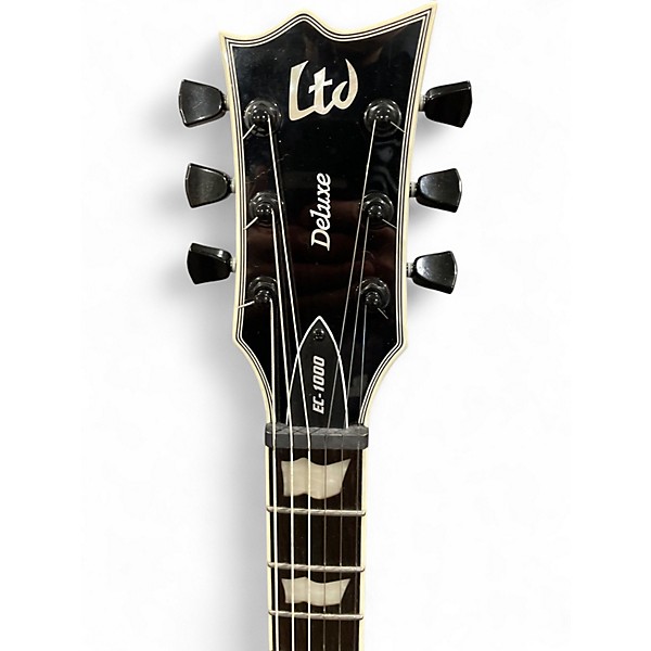 Used ESP LTD EC1000 Deluxe BLACK Solid Body Electric Guitar