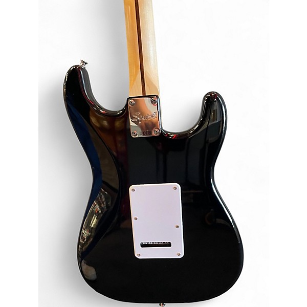 Used Squier Standard Stratocaster BLACK Solid Body Electric Guitar