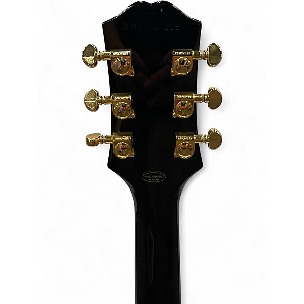 Used Epiphone SG CUSTOM Black and Gold Solid Body Electric Guitar