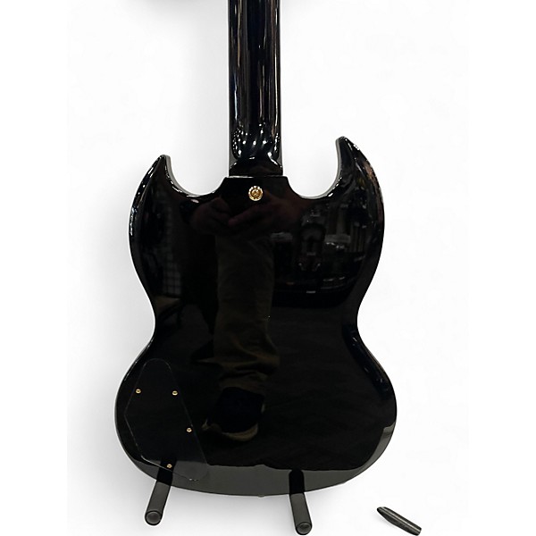 Used Epiphone SG CUSTOM Black and Gold Solid Body Electric Guitar