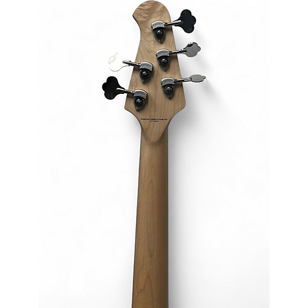 Used Lakland 55-02 DELUXE FLAME Skyline Series 5 String Trans Black Electric Bass Guitar