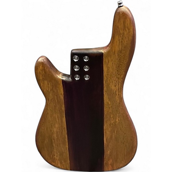 Used Mcgrath Purple and Gold Four Natural Electric Bass Guitar