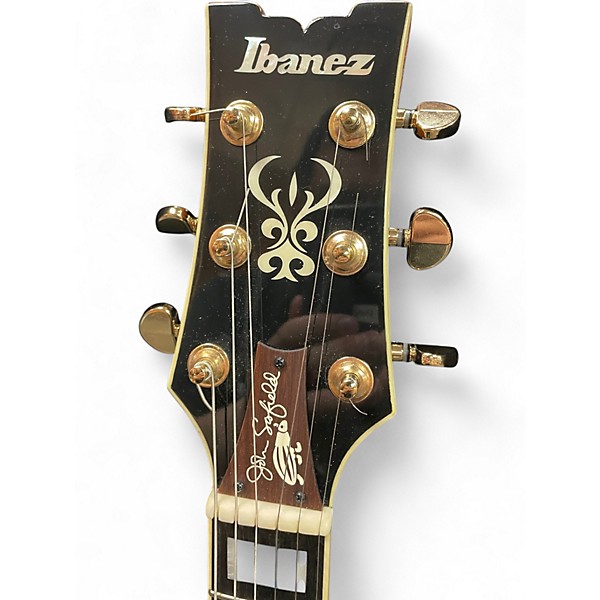 Used Ibanez JSM10 John Scofield Signature Semi-Hollowbody Vintage Yellow Sunburst Hollow Body Electric Guitar