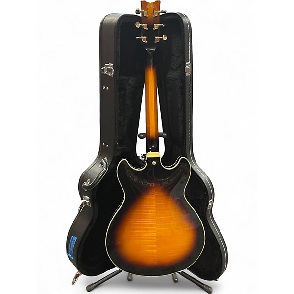 Used Ibanez JSM10 John Scofield Signature Semi-Hollowbody Vintage Yellow Sunburst Hollow Body Electric Guitar