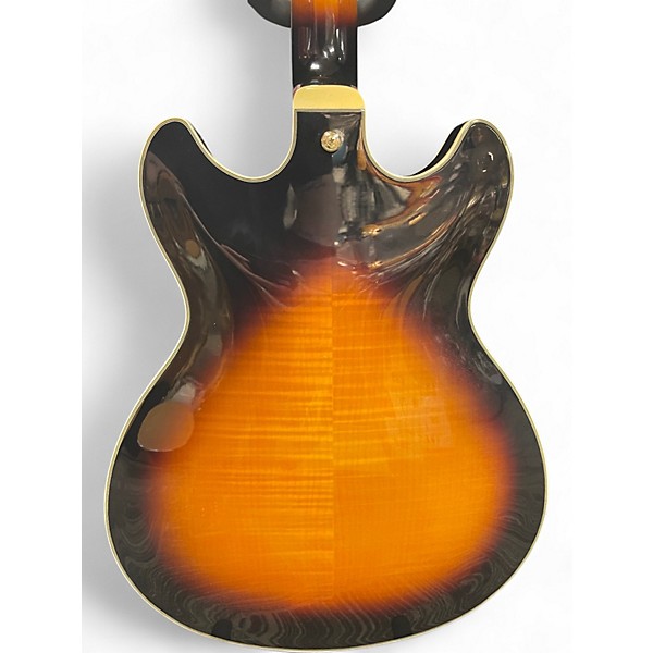 Used Ibanez JSM10 John Scofield Signature Semi-Hollowbody Vintage Yellow Sunburst Hollow Body Electric Guitar