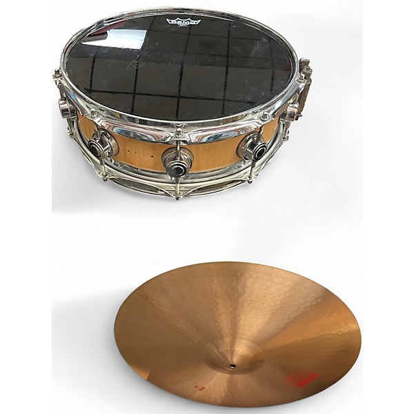 Used DW 14X5 Edge Series Snare Brass/Maple Drum