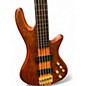 Used 2023 Schecter Guitar Research Stiletto Studio 5 String Fretless Natural Electric Bass Guitar