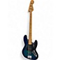 Used Fender Player Plus Jazz Bass Plus Top Blue Burst Electric Bass Guitar thumbnail