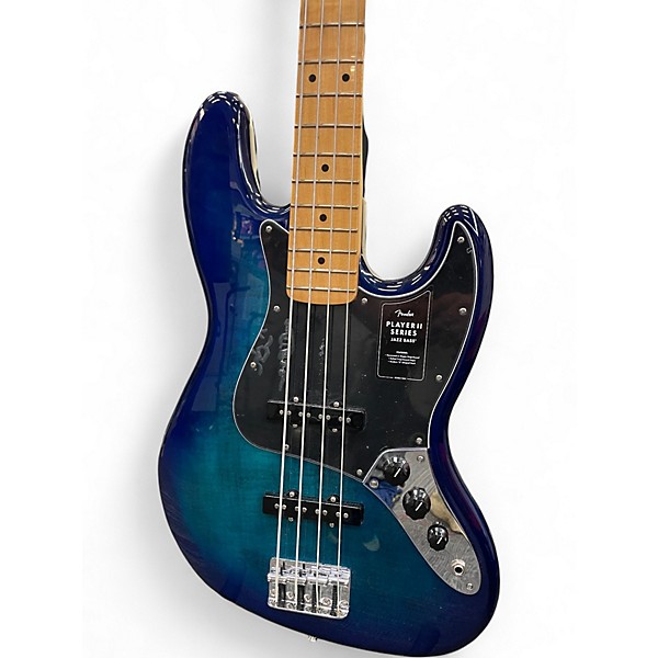 Used Fender Player Plus Jazz Bass Plus Top Blue Burst Electric Bass Guitar