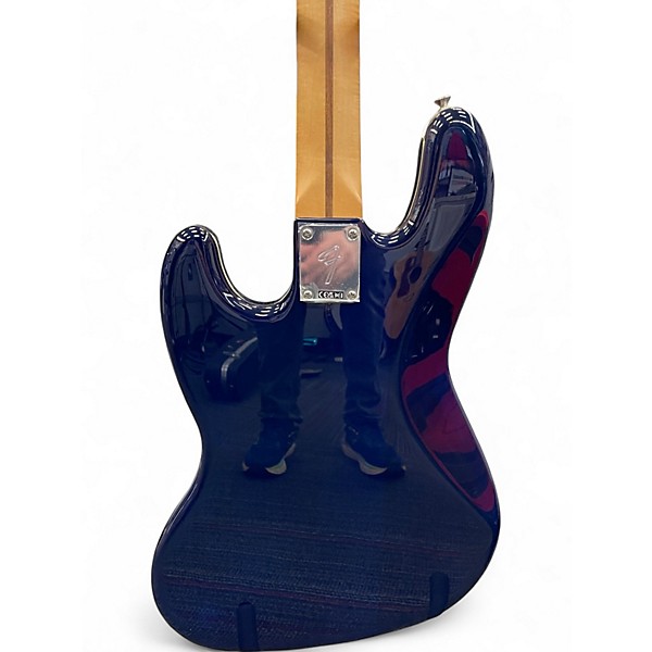 Used Fender Player Plus Jazz Bass Plus Top Blue Burst Electric Bass Guitar
