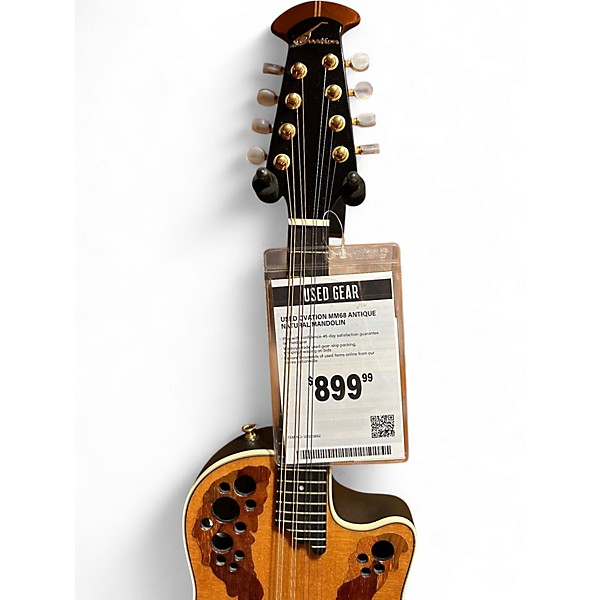 Used Ovation MM68 Antique Natural Mandolin