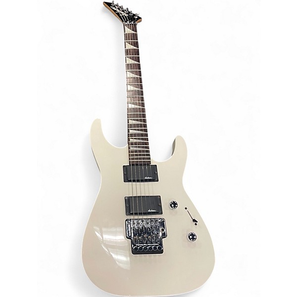 Used Jackson JS32R Dinky Floyd Rose Alpine White Solid Body Electric Guitar