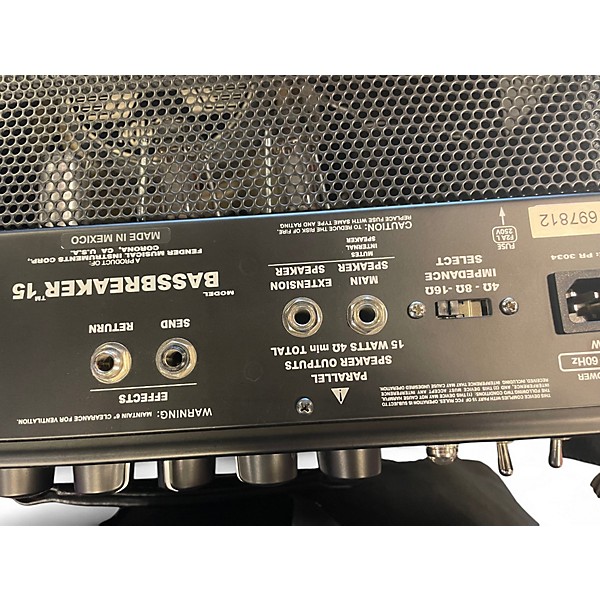 Used Fender Bassbreaker 15W 1x12 Tube Guitar Combo Amp