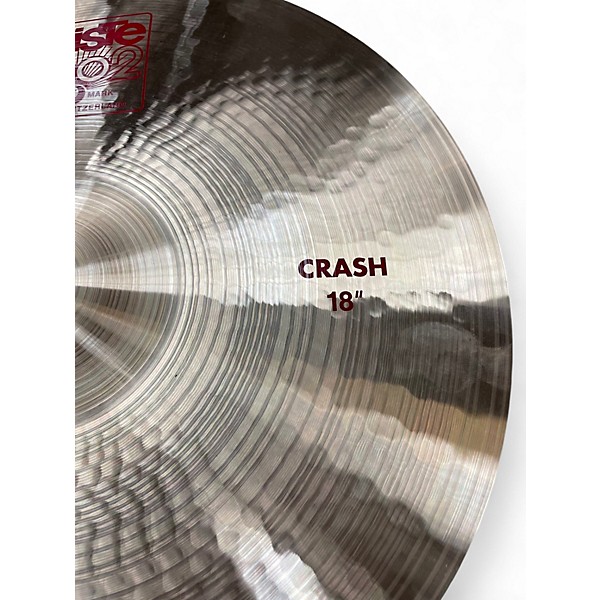 Used Paiste 18in 2002 Crash Cymbal