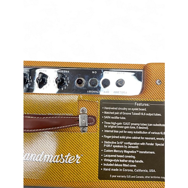 Used Fender 1957 Bandmaster Hand-Wired Tube Guitar Combo Amp