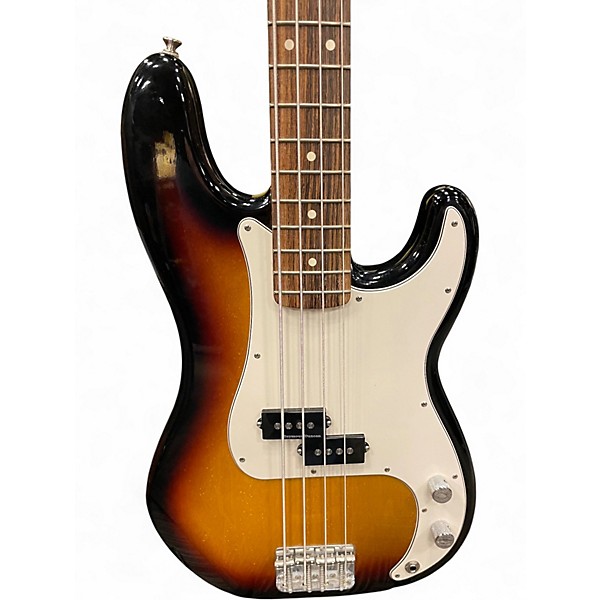 Used 2010 Fender Standard Precision Bass Brown Sunburst Electric Bass Guitar