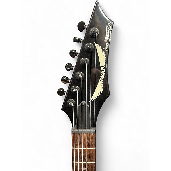 Used Dean Dave Mustaine Zero Angel of Deth II Black Solid Body Electric Guitar