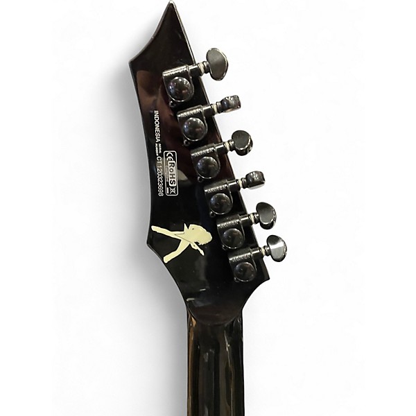 Used Dean Dave Mustaine Zero Angel of Deth II Black Solid Body Electric Guitar