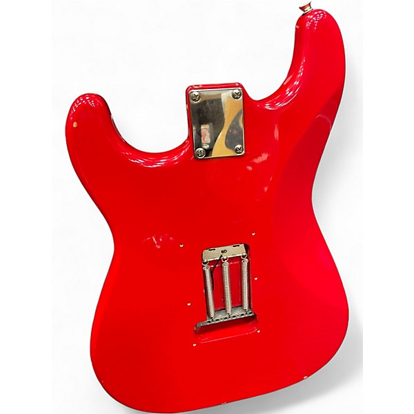 Used Squier Affinity Stratocaster Candy Apple Red Solid Body Electric Guitar