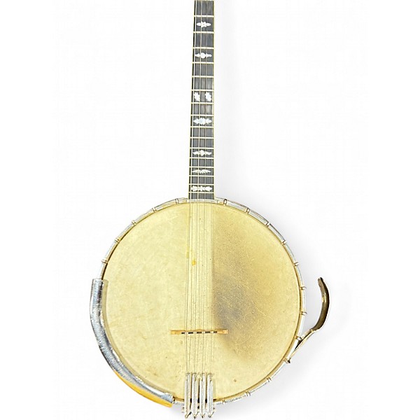 Vintage 1930s Bacon & Day Medalist Silver Bell Sunburst Banjo