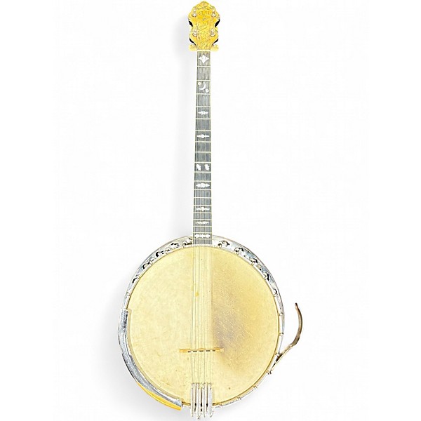 Vintage 1930s Bacon & Day Medalist Silver Bell Sunburst Banjo