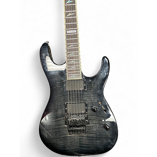 Used ESP LTD M1000 Trans Charcoal Solid Body Electric Guitar