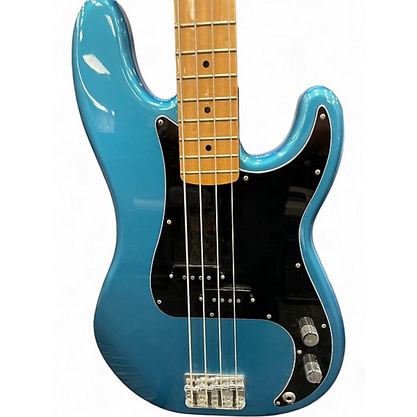 Used Fender Precision Bass Ocean Blue Burst Electric Bass Guitar