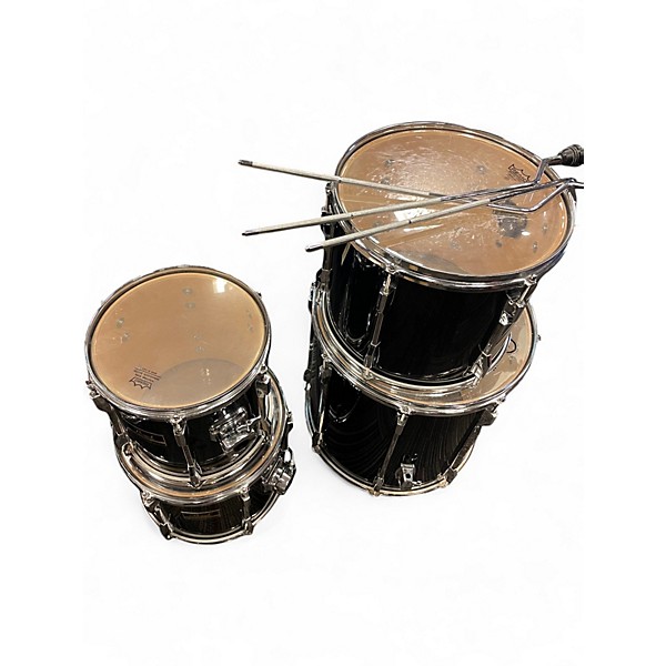 Used Pearl 5 Piece Export PIANO BLACK Drum Kit