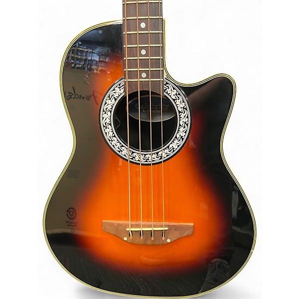 Used Ovation CC174 Celebrity Sunburst Acoustic Bass Guitar