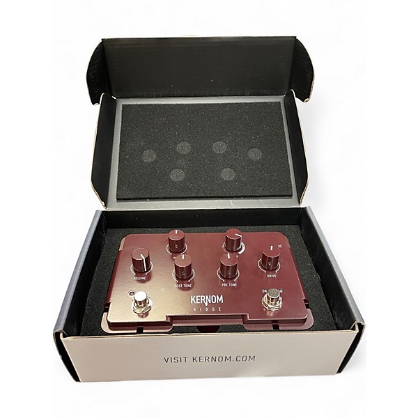 Used Kernom Ridge Overdrive Release Edition in Oxblood Effect Pedal