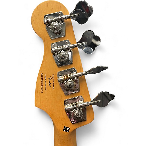 Used Squier Affinity Precision Bass 2 Color Sunburst Electric Bass Guitar