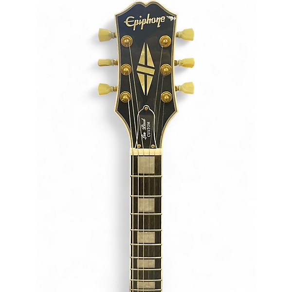 Used Epiphone Les Paul Custom Alpine White Solid Body Electric Guitar