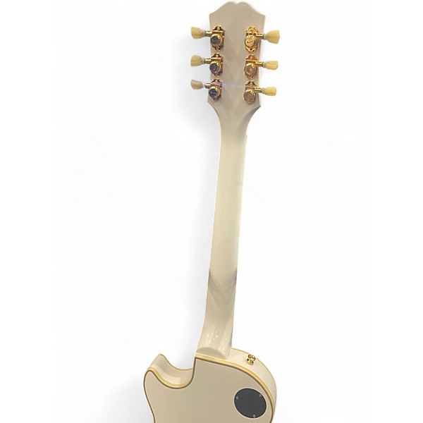 Used Epiphone Les Paul Custom Alpine White Solid Body Electric Guitar