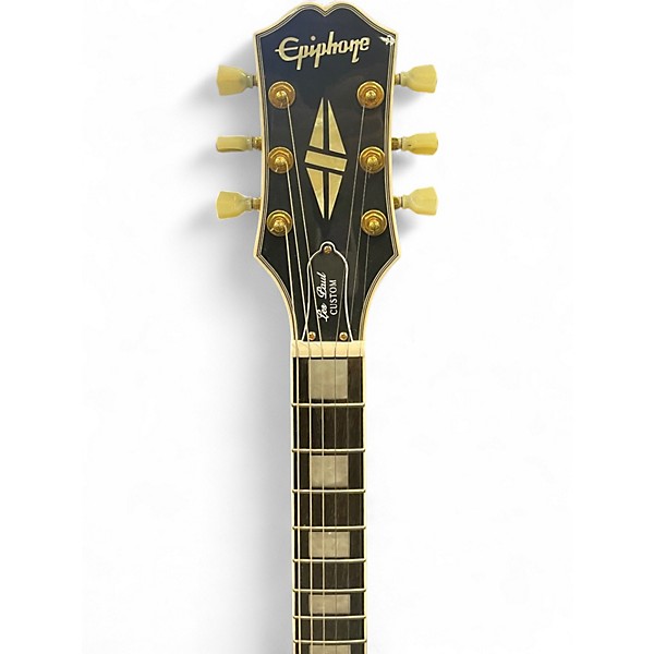 Used Epiphone Les Paul Custom Alpine White Solid Body Electric Guitar