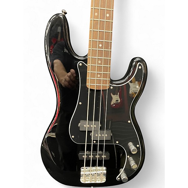 Used 2020 Squier Affinity Precision Bass Black Electric Bass Guitar