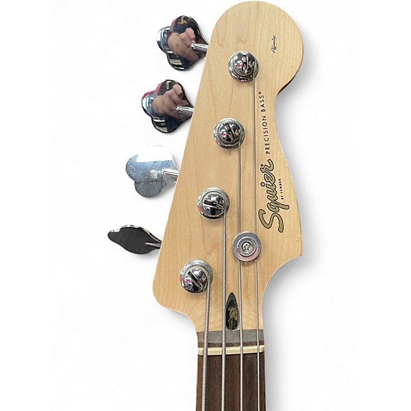 Used 2020 Squier Affinity Precision Bass Black Electric Bass Guitar