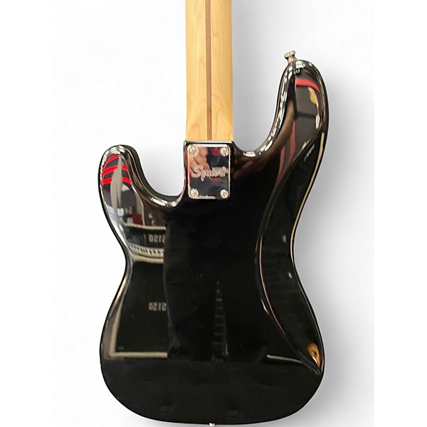 Used 2020 Squier Affinity Precision Bass Black Electric Bass Guitar
