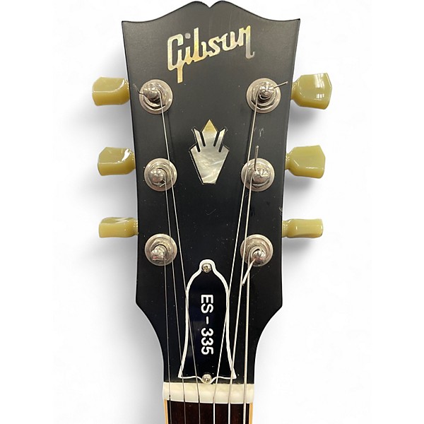 Used 2012 Gibson Custom Shop ES335 Left Handed Satin Red Hollow Body Electric Guitar