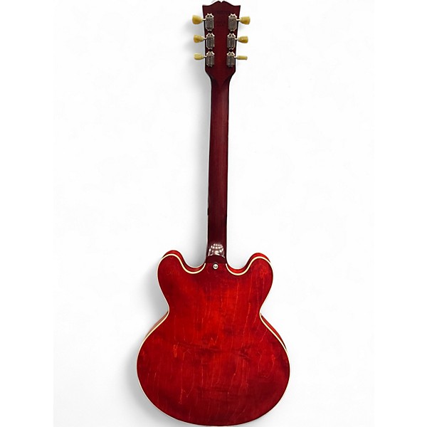 Used 2012 Gibson Custom Shop ES335 Left Handed Satin Red Hollow Body Electric Guitar