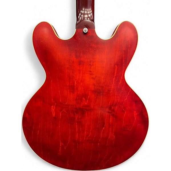 Used 2012 Gibson Custom Shop ES335 Left Handed Satin Red Hollow Body Electric Guitar