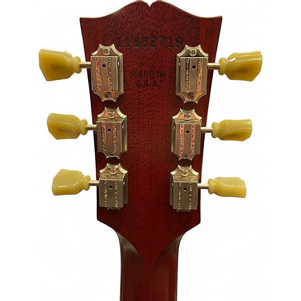 Used 2012 Gibson Custom Shop ES335 Left Handed Satin Red Hollow Body Electric Guitar