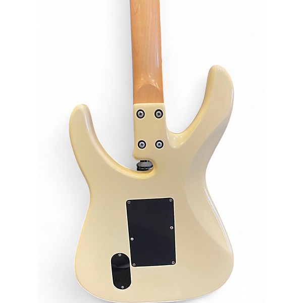 Used Alvarez dana scoop la Antique Ivory Solid Body Electric Guitar