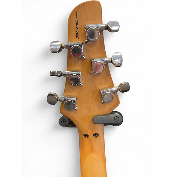 Used Alvarez dana scoop la Antique Ivory Solid Body Electric Guitar