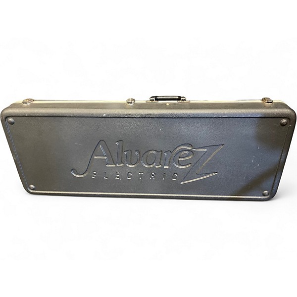 Used Alvarez dana scoop la Antique Ivory Solid Body Electric Guitar